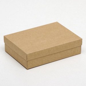 Коробка картонная без окна, крафт, 21 х 15 х 5 см