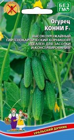 Огурец Конни F1 (Марс) (самоопыляемый,ранний,мелко- и частобугорчатый,белошипый,без горечи)