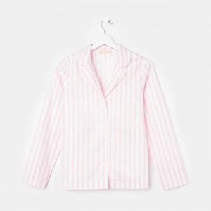 Рубашка (сорочка) женская KAFTAN "Beautiful", цв. белый/розовый.