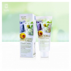 3W Clinic Olive Hand Cream Увлажняющий крем для рук с экстрактом оливы