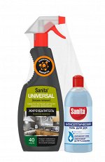 SANITA Спрей Жироудалитель Universal 500мл.+ Sanita гель д/рук антисептический 350мл./6/ арт.17526