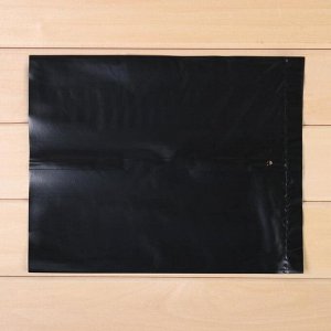 Пакет для рассады, 12 л, 16 x 25 см, толщина 120 мкм, с перфорацией, чёрный