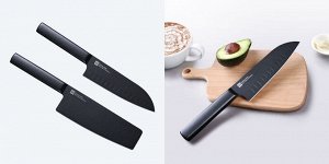 Набор ножей + подставка Xiaomi Huo Hou Heat Knife Set 2шт