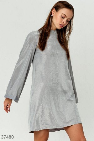 Gepur Серебристое платье-мини