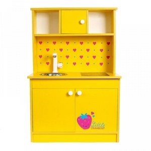 Игровая мебель «Кухонный гарнитур Клубничка», цвет жёлтый