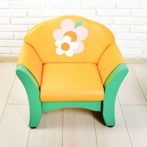 Комплект мягкой мебели «Карина», зелёно-жёлтый, с цветами