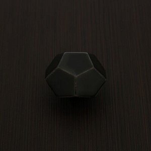 Ручка-кнопка Ceramics 026, керамическая, чёрная