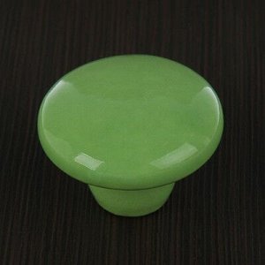 Ручка-кнопка Ceramics 002, керамическая, фисташковая