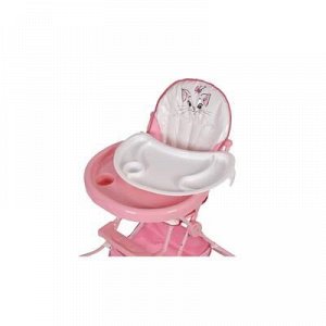 Стульчик для кормления Polini kids Disney baby 252 Кошка Мари, розовый