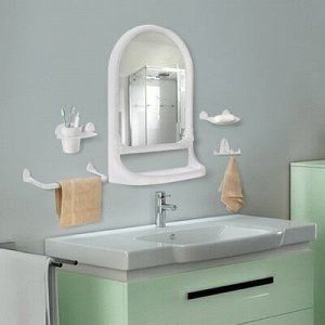 Набор для ванной комнаты "Aqua", цвет белый