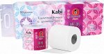 Бумага туалетная &quot;Maneki&quot; Kabi 3 слоя, 280 л., 39.2 м, гладкая, белая с ароматом Ириса, 10 р/упак