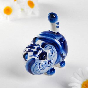 Сувенир керамика "Кот "Барсик" 8х7,5 см