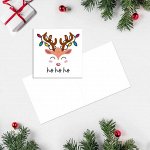 Открытка-мини &quot;ho ho ho&quot; 7 х 7см