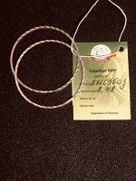 Серьги конго из серебра с позолотой 36 mm