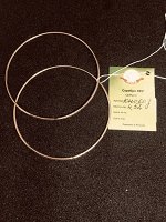 Серьги конго из серебра с позолотой