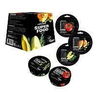 Подарочный набор Super Food (Скраб д/лица 50мл+3 маски д/лица по 10мл+Гель д/лица и зоны декольте 50 мл)