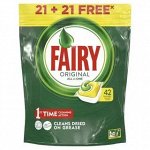 FAIRY All in 1 Средство для мытья посуды в капсулах д/автоматических посудомоечных машин Лимон 42шт