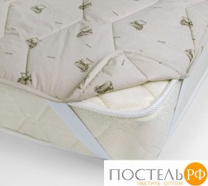 ОШТС140 Наматрасник 140*200 Тик смесовой овечья шерсть 300 грамм