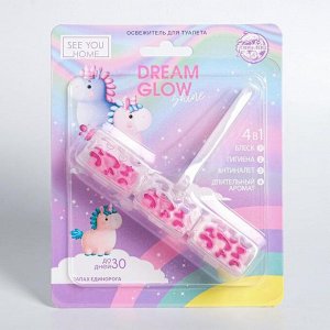 Освежитель для туалета 4в1 Dream glow shine, запах единорога