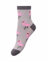 Носкидля детей &quot;Pink flamingo&quot;, цвет Серый