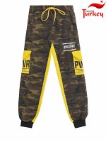 Штаны для мальчиков &quot;Power green-yellow&quot;, цвет Зеленый с желтым