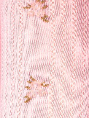 Колготки для девочек "Flowers in a row pink", цвет Розовый