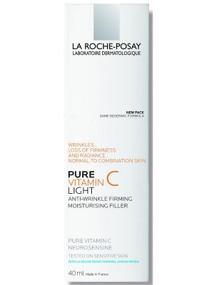 Ля Рош Позе Крем-филлер для заполнения морщин Pure Vitamin C Light  для нормальной и комбинированной кожи, 40 мл (La Roche-Posay, Vitamin C)