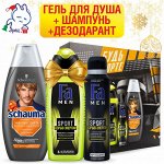 Набор ШАУМА Шампунь Спорт + ФА MEN Sport Двойное Действие Взрыв Свежести Аэрозоль дезодорант-антиперспирант / FA MEN Sport Взрыв Энергии Аэрозоль дезодорант-антиперспирант + ФА MEN Гель д/душа Sport В