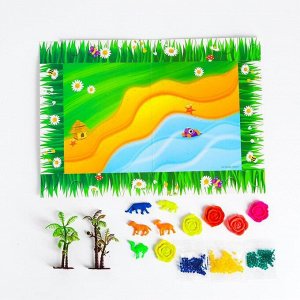 Тактильная коробочка «Создай свой зоопарк», с растущими игрушками
