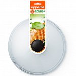 Крышка стеклянная литая пластиковая кнопка 26см РУКАВ TM Appetite
