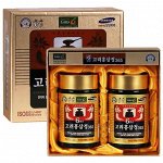 No brend Красный корейский женшень шестилетней выдержки Korean Red Ginseng Extract Gold 6Years Saponin, Коробка 2 баночки х 240гр.