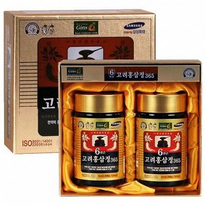 Korean Red Ginseng Extract Gold 6Years Saponin 240гр*2шт Красный корейский женьшень с 6-летний выдержкой Цао Сам