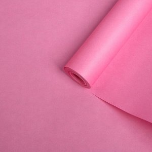 Подарочная крафт бумага в рулоне "Нежно-роз."