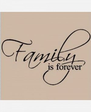 Наклейка интерьерная "Семья навсегда/ Family is Forever" 904626