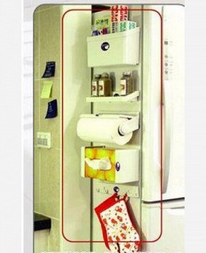 Набор 5 в 1 полок, крючков и держателя для бумажных полотенец на холодильник 9046120