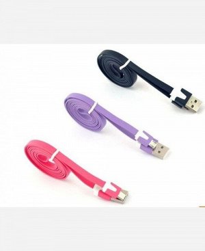 Кабель USB - micro USB 1 метр, цвета в ассортименте 904279