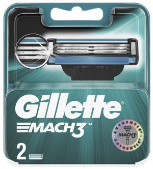 GILLETTE® MACH3 Cменные кассеты для бритья 2шт