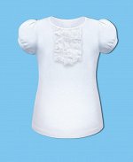 Школьная футболка (блузка) для девочки Цвет: белый