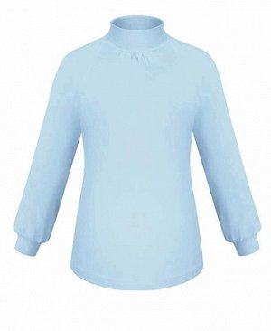Голубая водолазка (блузка) для девочки Цвет: Голубой