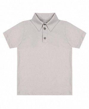 Серая рубашка-поло для мальчика Цвет: светло-серый