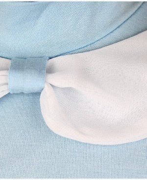 Голубая водолазка (блузка) для девочки школьная Цвет: Голубой