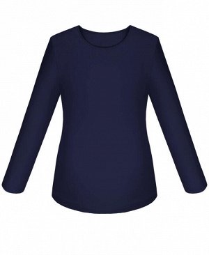 Синий джемпер (блузка) для девочки Цвет: синий