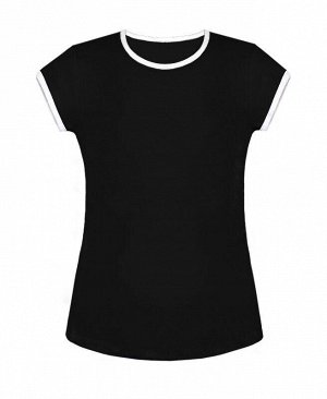 Чёрная футболка для девочки Цвет: черный