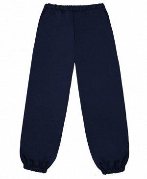 Теплые синие брюки для мальчика Цвет: т.синий
