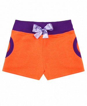 Оранжевые шорты для девочки Цвет: оранжевый