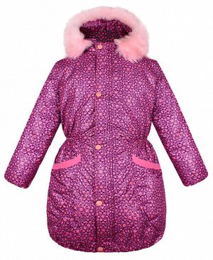 Радуга дети Тёплая куртка для девочки розового цвета Цвет: розовый