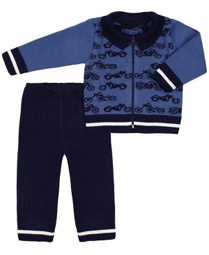 Вязаный костюм для малышей Цвет: синий