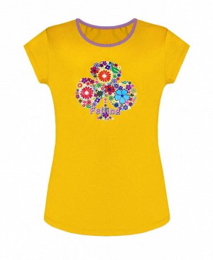 Желтая футболка для девочки Цвет: желтый