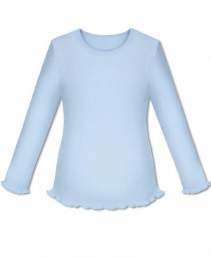 Школьный голубой джемпер (блузка)/школа для девочки Цвет: голубой