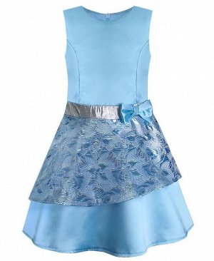 Голубое нарядное платье для девочки Цвет: голубой